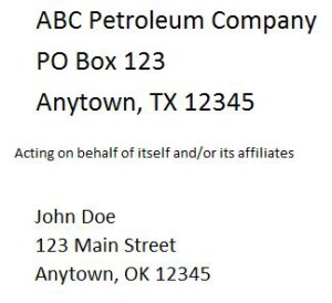 You can learn even from the addresses on oil and gas royalty statements 